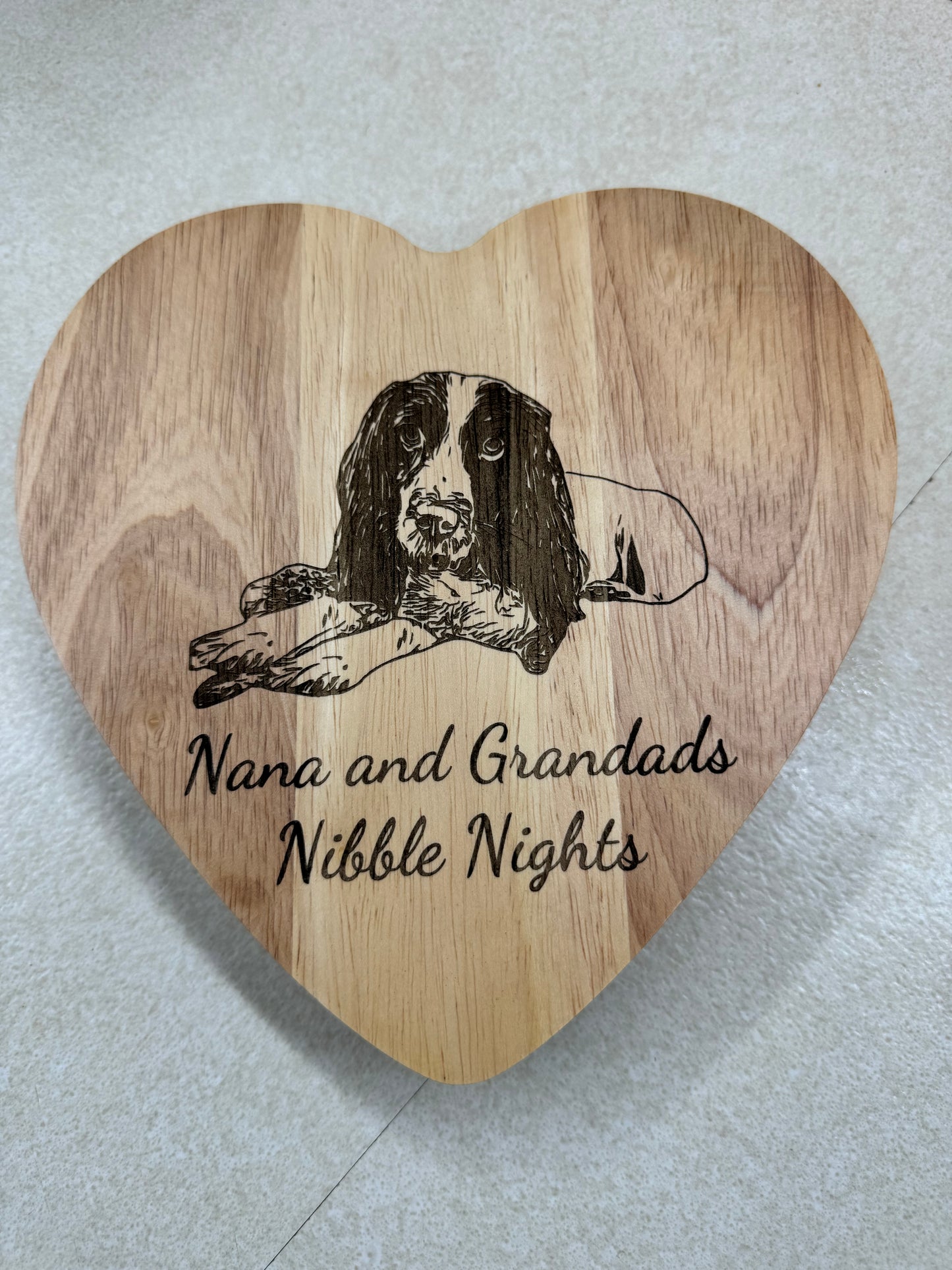 Blank Heart Shaped Cheeseboard