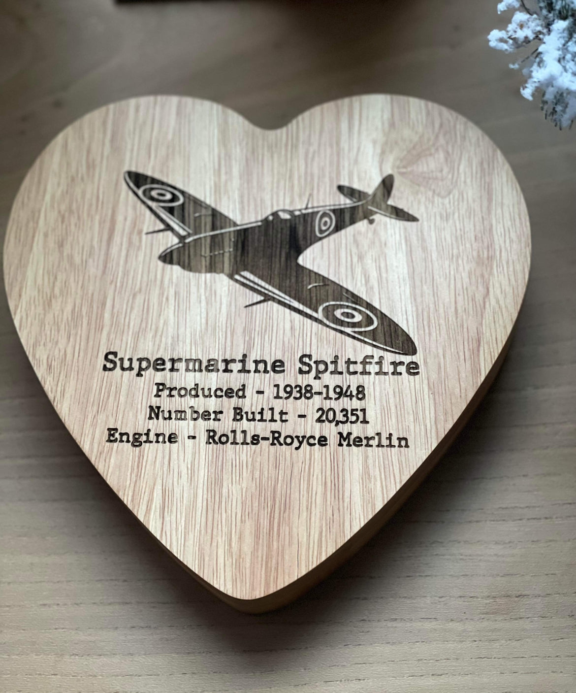 Blank Heart Shaped Cheeseboard